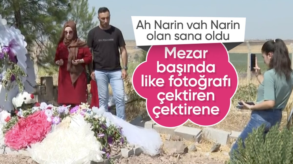 Narin Güran’ın mezarı gelinliklerle kaplandı: Gelen fotoğraf çektiriyor