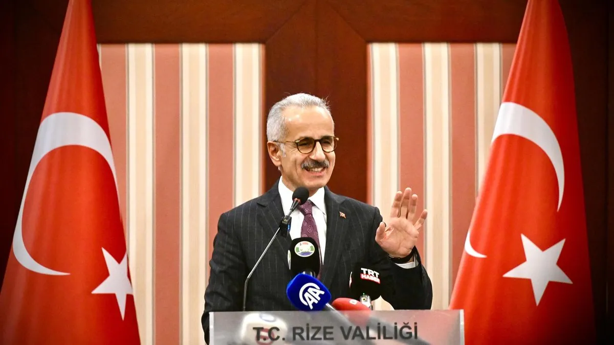 Bakan Uraloğlu’ndan Rizelilere müjde!