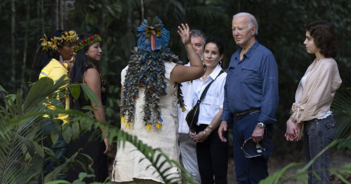 Biden, Amazon ormanlarını ziyaret eden ilk ABD Başkanı oldu